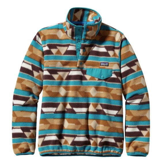 Patagonia Women's Lightweight Synchilla Snap-T Pullover in Guatemala Tango Small - Picture 3 of 8